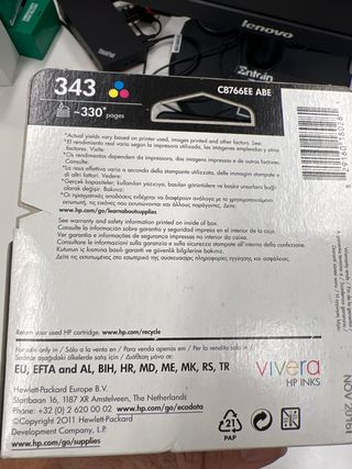 HP 343 Inkjet Tri-Colors Print Cartridge 