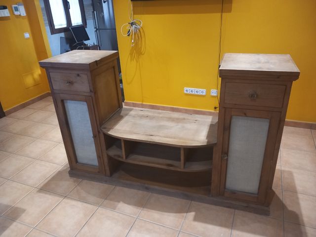 Mueble television rustico