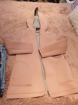 Chaqueta neopreno rosa palo