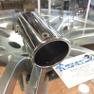 🔵Redonda 63mm Inclinada Cola de Escape Acero Inox