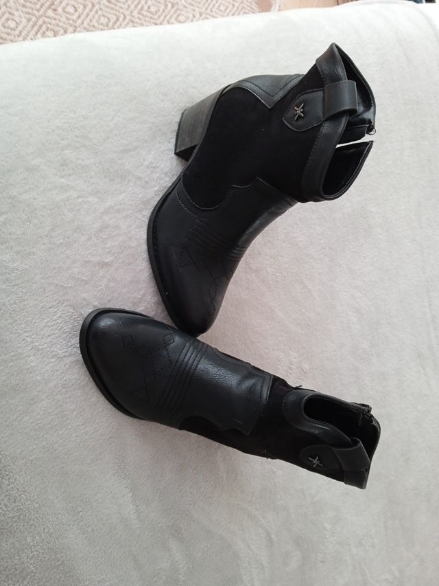 botines negro 39