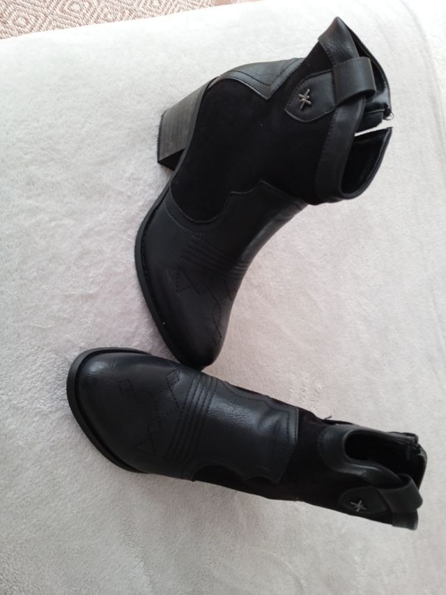 botines negro 39