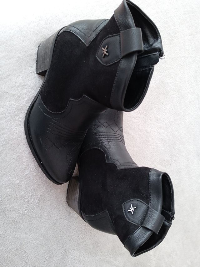 botines negro 39