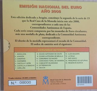 Emisión Nacional del Euro año 2008