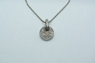 Gargantilla Oro Blanco 18 KT Brillantes