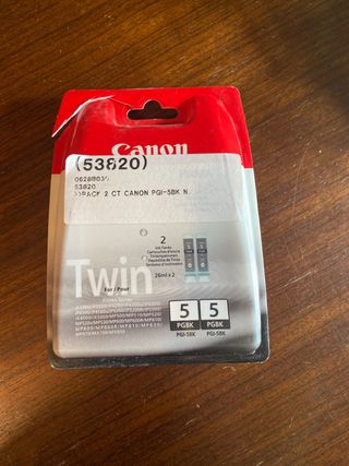 5 cartuchos tinta original CANON impresora CLI-8BK