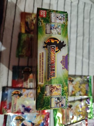 lote caja y sobres dragón ball jcc