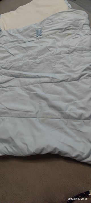 saco capazo Chicco azul celeste