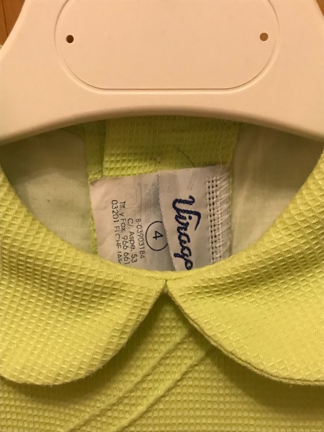 Vestido niña de pique talla 4 años 