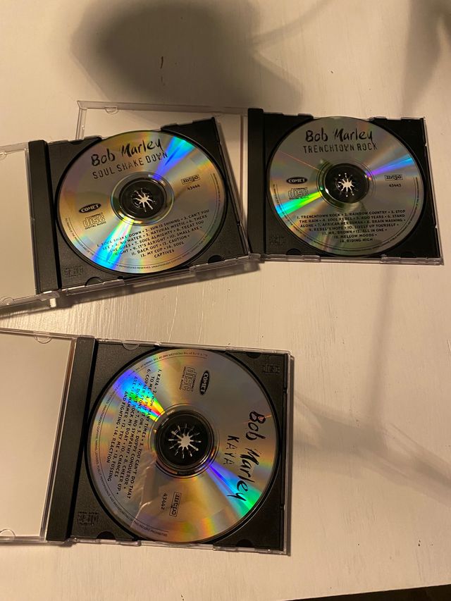 3 discos raros made in Alemania de Bob Marley