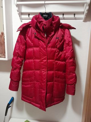 Parka  New Balance mujer roja