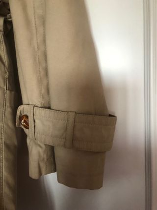 Gabardina mujer forro cuadros Burberry 