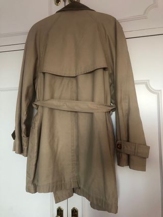 Gabardina mujer forro cuadros Burberry 