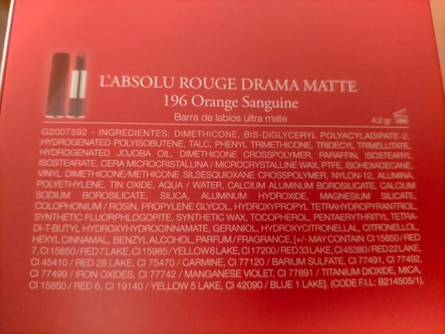 Pintalabios Lancome 196 + 196 liquido