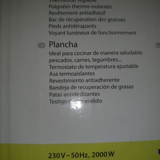 plancha para cocinar