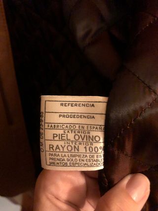 Chaqueta de piel hombre