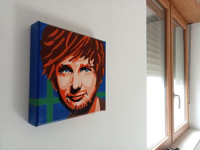 Ed Sheran pop art Portrait