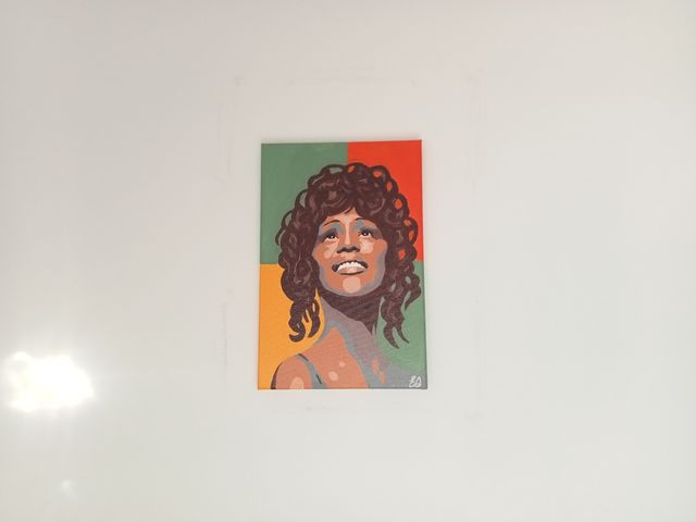 Withney Houston Popart portrait