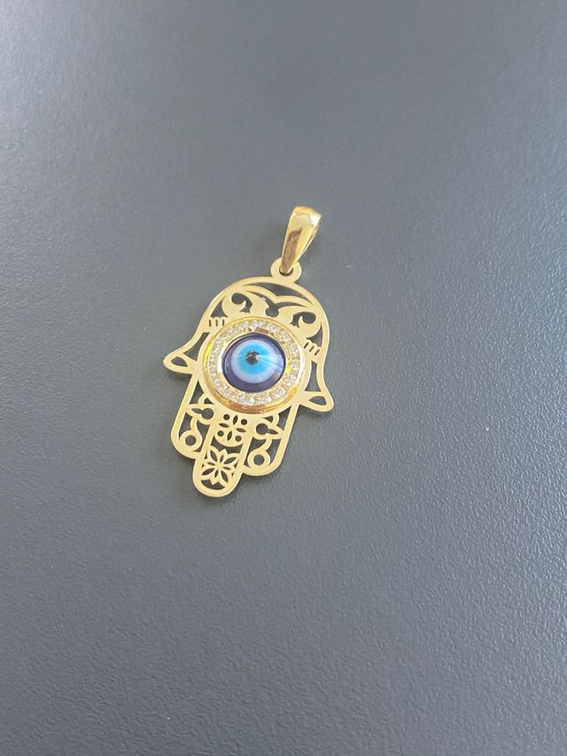 Colgante Mano de Fatima Oro 18 Kilates