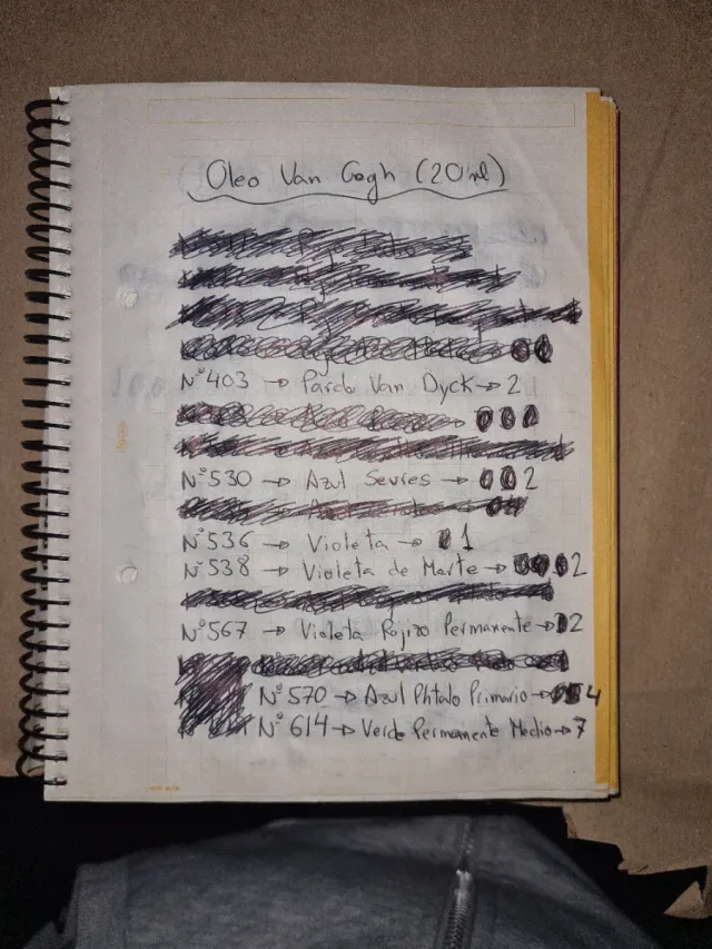 Botes de oleo de 20 ml VAN GOGH