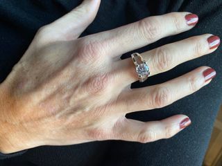 Anillo mujer laminado en oro de 18 k