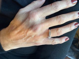 Anillo mujer laminado en oro de 18 k