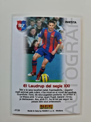 CROMO INIESTA 87 BARÇA 2004 05 MEGACRACKS