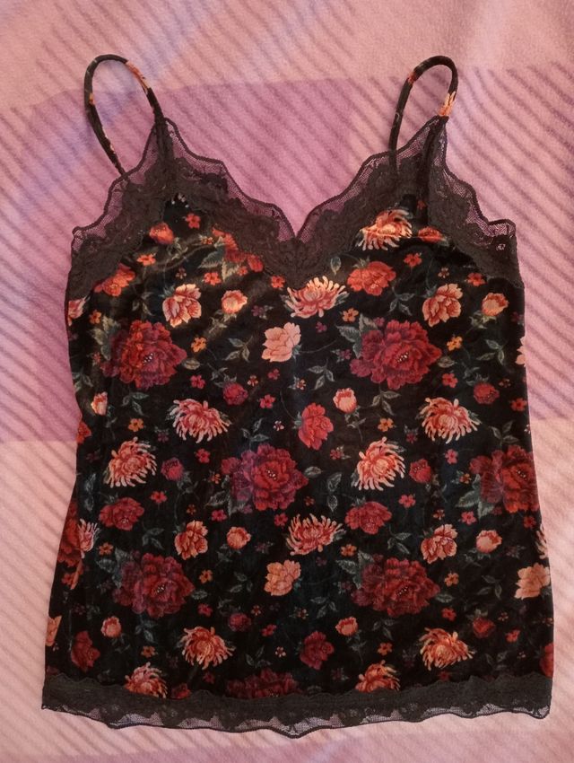 Top sottogiacca floreale Tezenis di seconda mano per 6,5 EUR su