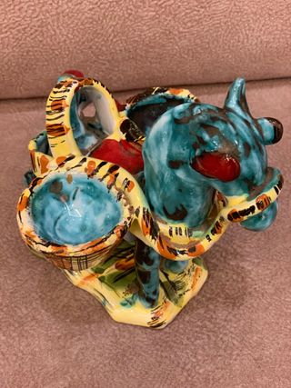 Asinello in ceramica siciliana