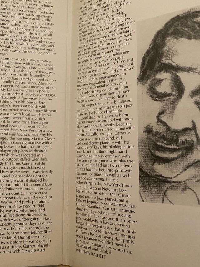 Disco Vinilo Jazz Erroll Garner