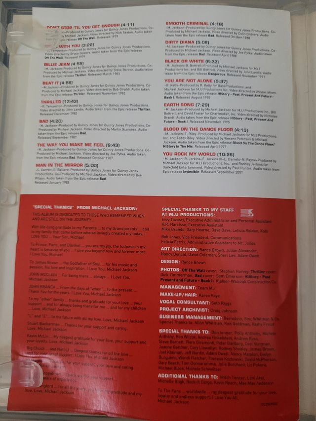 DVD musicale michael Jackson