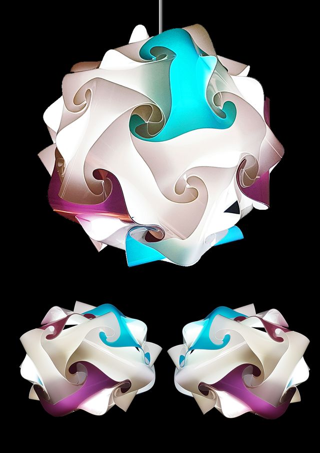 Set di LAMPADA DA SOFFITTO + 2 lampade da tavolo a LED