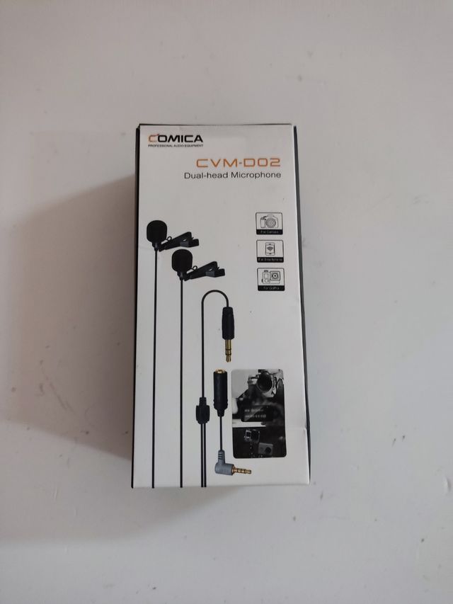 Microfone de dupla gravata CVM-D02 Comica Comica