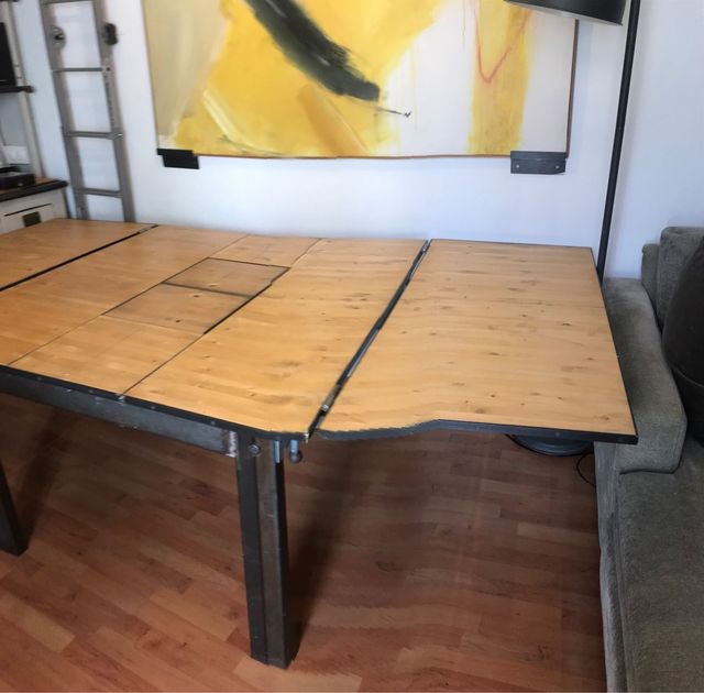 Mesa extensible de madera