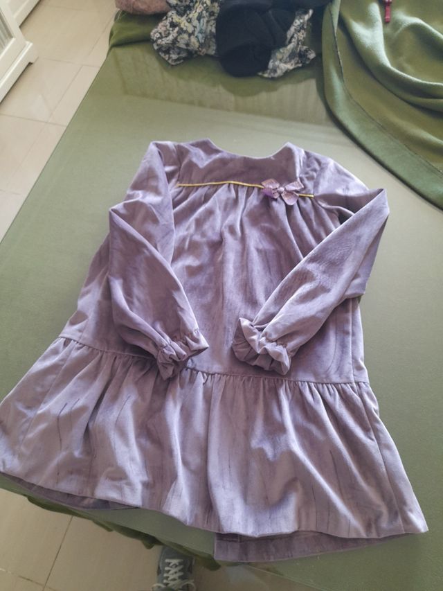 vestido terciopelo niña