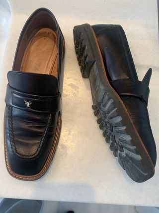 Calzado tipo mocasín azul Marino