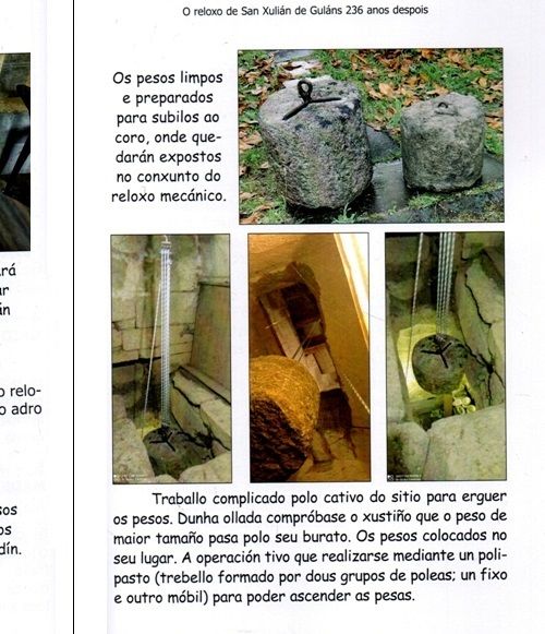 RELOJERIA. MONUMENTAL. SAN XULIAN GULANS. GALICIA.