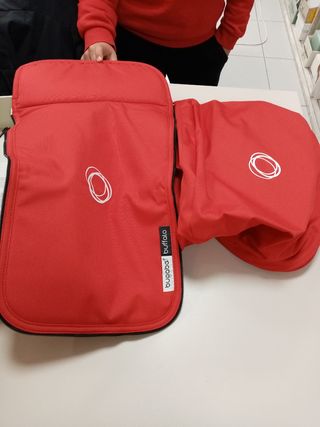 capota y cubrepies bugaboo buffalo rojo