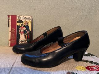 Zapatos piel flamenco