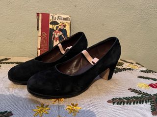Zapatos tacón flamenco