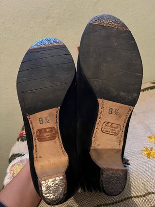 Zapatos tacón flamenco
