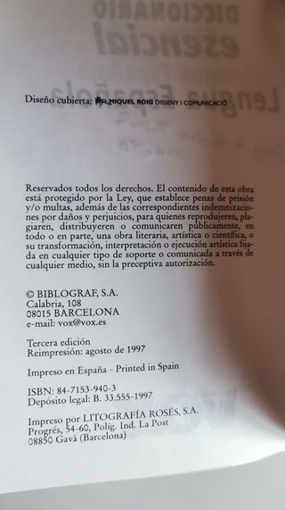 Diccionario Escolar Lengua Española