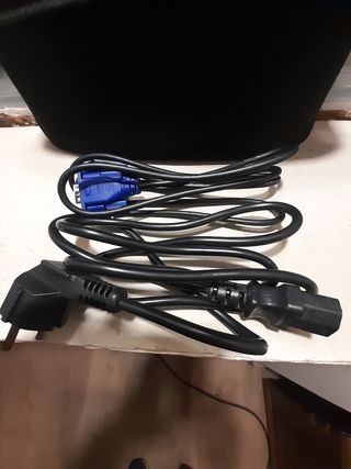 cable alimentación y pantalla 