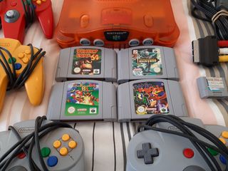 Nintendo 64 naranja transparente 