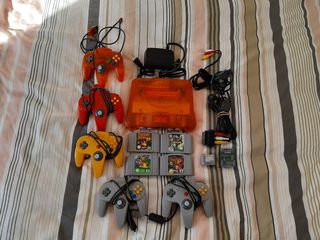 Nintendo 64 naranja transparente 