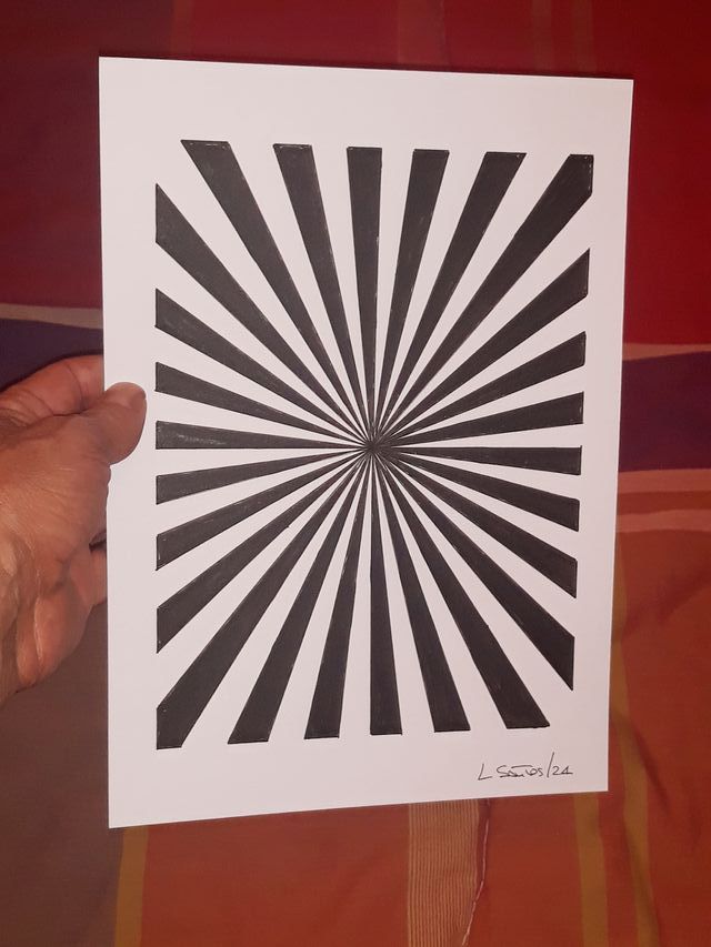 Op-Art, Lamina contemporânea original (A4)