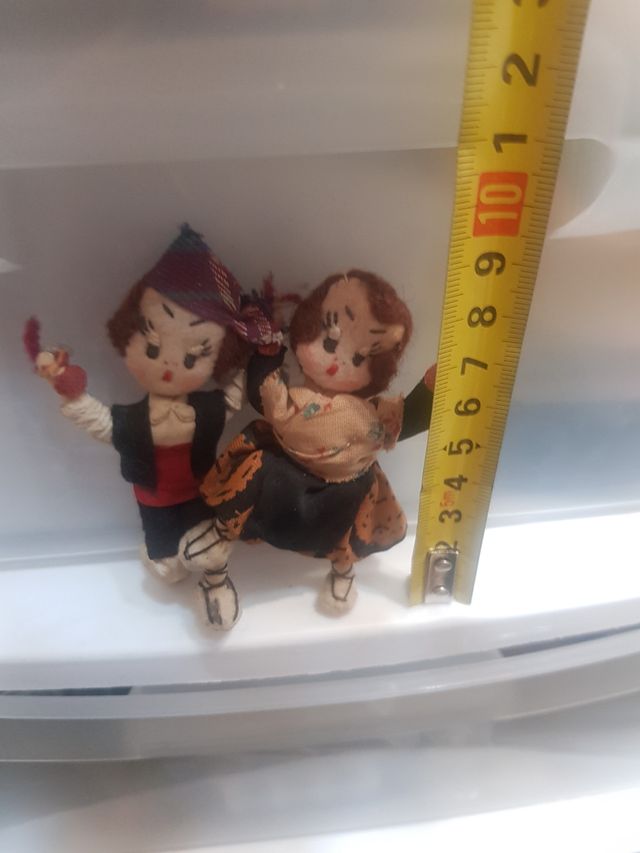 pareja de muñequitos bailarines antiguos