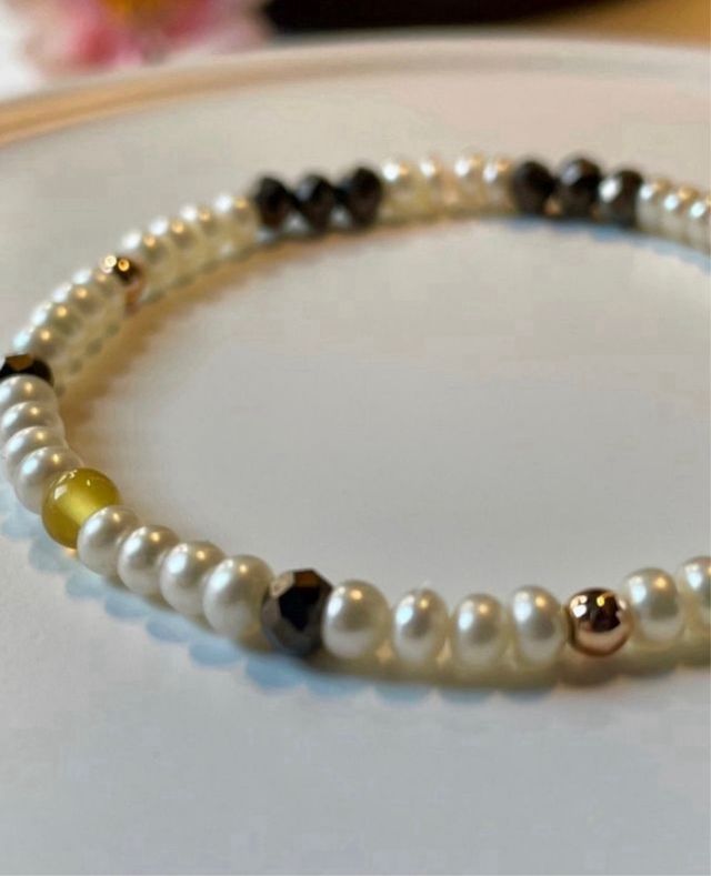 Conjunto“Queen Pearl.Perlas cultivadas,en turquesa