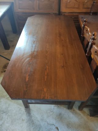 Mesa de comedor de pino maciza 190x90