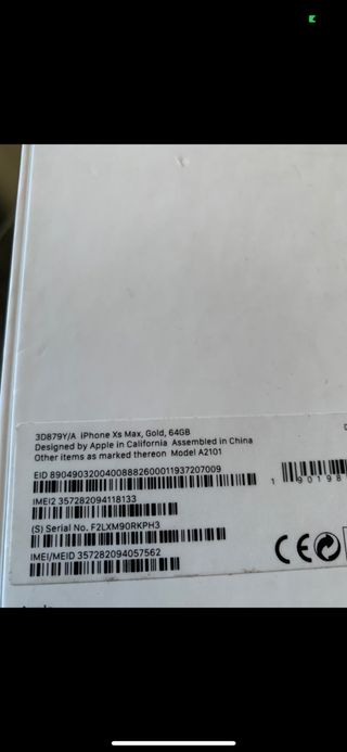 iPhone XS Max Gold (Caja)